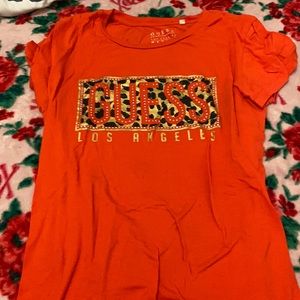 Guess orange shirt